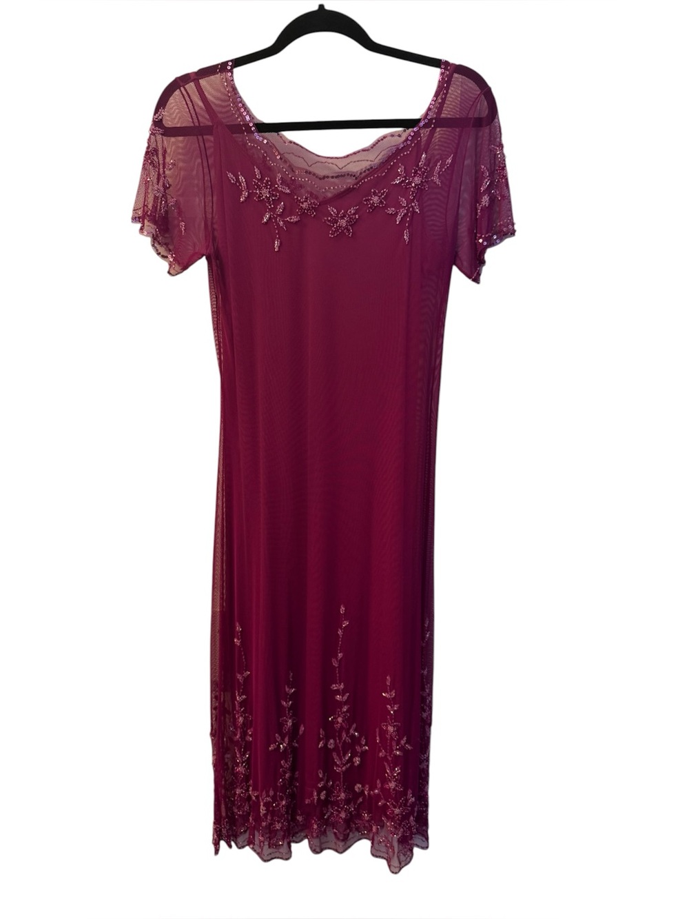 Vivace by Cassandra Stone Evening Prom Beaded Dress- Size Medium